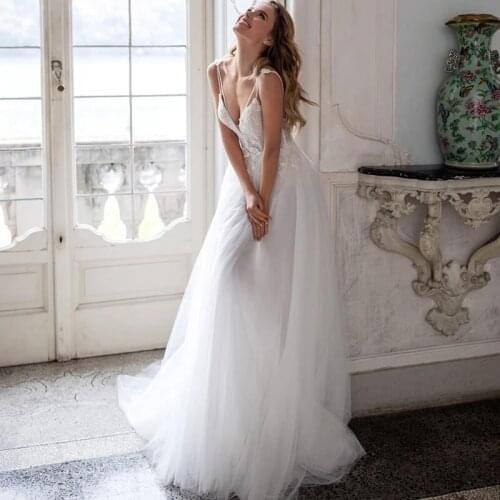 Wedding Dress Lace V Neck Maternity Wedding Gowns for Pregnant Women Custom Made Bride Dresses 2020