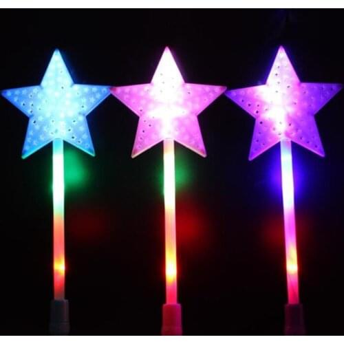 Led party Glow Stick pentagram LED stick light up toys luminous stars Light Stick unicorn party rave festival party decoration