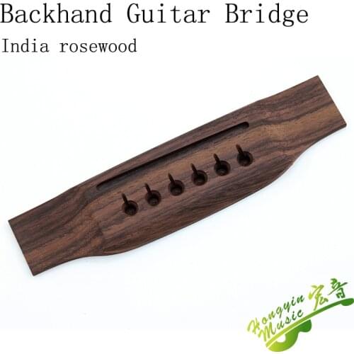 Backhand Guitar Left handed guitar Bridge Replacement Parts Acoustic Guitar Accessories Indian Rosewood
