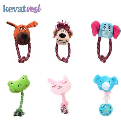 Dog Chew Toys For Small Medium Dogs Squeaky Plush Dog Toys Interactive Bite Resistant Clean Teeth Toy Training Toy Pets Supplies
