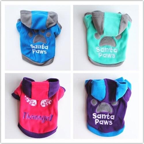 Winter Warm Pet Dog Hoodies Soft Fleece Dog Clothing Puppy Chihuahua Pug Clothing Winter Coat Jacket Pets Outfits Pet Clothes