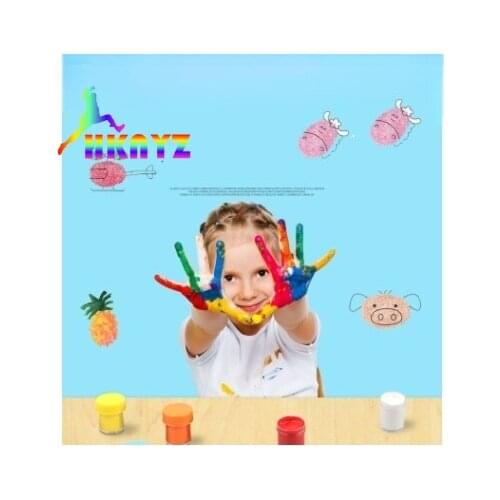 1sets Painted pigment 12 color finger paint can wash children and young children painting set school supplies school supplies