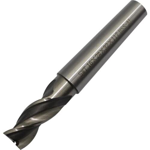 1PC K136 16 3 Flute Super hard taper endmill Straight shank Standard Length Side milling Slotting Profiling HSS cutter