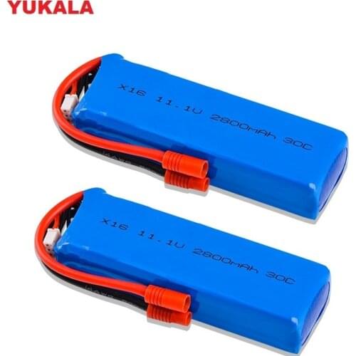11.1V 2800mAh Lipo Battery 30C 3S For X16 RC Drone/XK X350-015 Rc Quadcopter parts 11.1 v 2800 mah