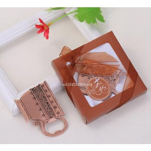 50pcs Europe and the United States Creative Retro Cup Opener Wedding gifts Beer Bottle Openers in Paper Boxes Wholesale