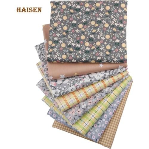 8Pcs/Pack/40x50cm,Vintage Color,Printed Twill Cotton Fabric,Patchwork Cloth,Calico, DIY Sewing Quilting Material For Baby&Child