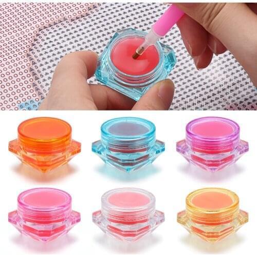 DIY Diamond Painting Glue Clay Embroidery Cross Stitch Drilling Mud With Storage Container Bottle Diamond Painting Tools