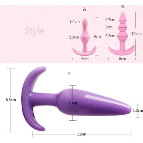 Anal Vibrator Butt Plug Suction Cup Prostate Massager Ball No Vibrator Masturbator Anal Dildo Sex Toys for Women Silicone