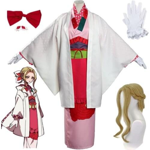 Anime Comic Toilet bound Hanako kun Cosplay Costumes Yako Cosplay Costume Kimonos Uniforms Clothes Suits White long Dresses Hot