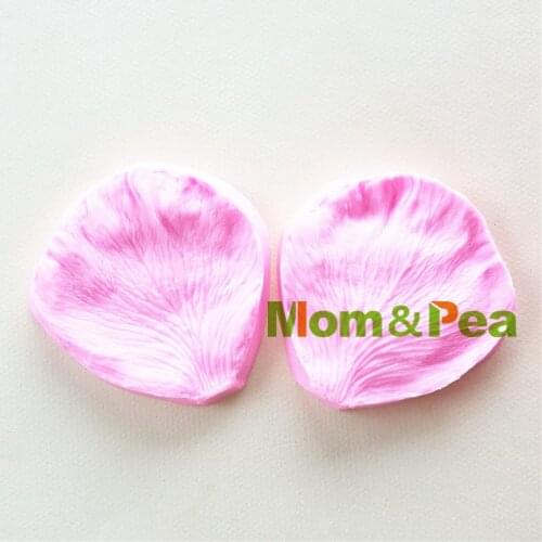 Mom&Pea MP107 Free Shipping Petal Silicone Press Mold Cake Decoration Fondant Cake 3D Mold Food Grade