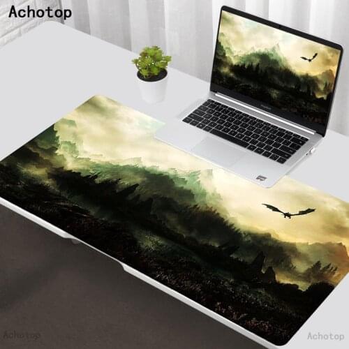 90x40cm the elder scrolls v skyrim large gaming mousepad TES mouse pad Locking Edge Best gift to friend for Laptop Notebook mat