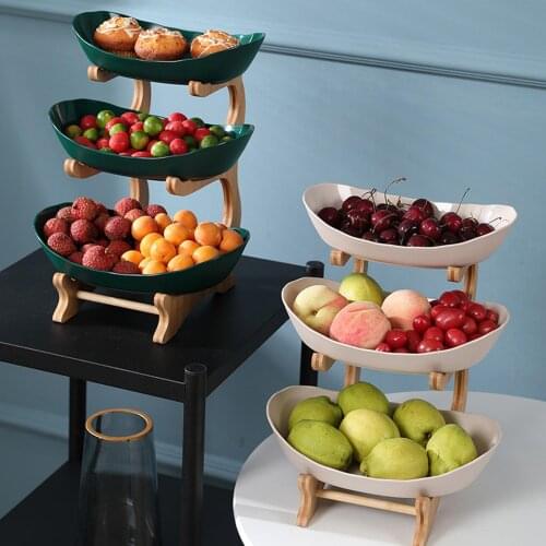 Elegant Tiered Tray Fruit Plate Appetizer Snacks Candy Shelves Organizer