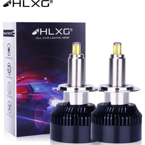 HLXG LED H7 360 9005 9006 HB3 HB4 H1 lampe h7 led canbus headlight H8 H9 H11 CSP bulb lamp 12V 25000LM 6000K 12 Sides car Light