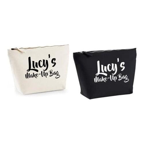Personalised names bridesmaid wedding Gift Make Up Wash Cosmetic Bags Unique Gift for Bridal Party Bags