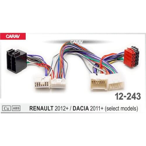 CARAV 12-243 Adapter cable ISO T-Cable for RENAULT for DACIA 2011+ Parrot THB SOT T-Harness Adaptor ISO Wiring Lead