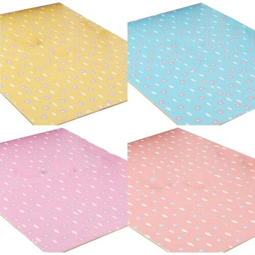 4 Pcs Baby Kids Children Puzzle Play Gym Exercise Mat Cartoon Animal Bear Print Waterproof Carpet EVA Foam Floor Pad