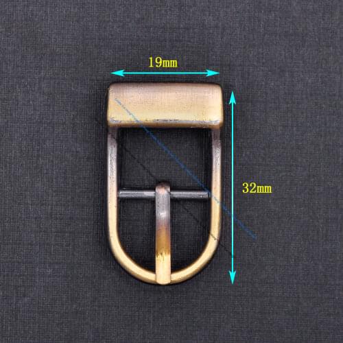 10pcs Metal Classic Brass Single Prong Pin Buckle Leathercraft Bracelet Belt Buckle Replacement Watch Buckle Fit 14mm strasp