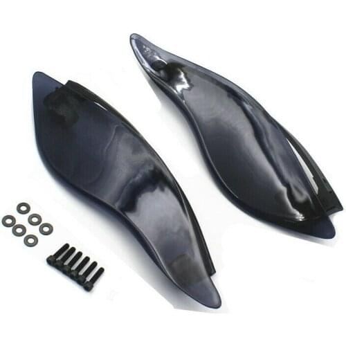 Motorcycle Dark Grey / Black Batwing Fairing Side Wing Deflector For Harley Electra Glide Street Glide 2014-UP