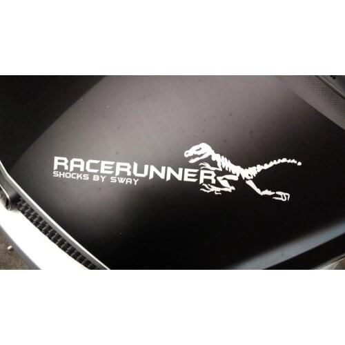 NetCat /racerunner shocks by sway car decal/water proof/car window body wall/NOT PRINT/Funny Vinyl Car Sticker Decal/reflective