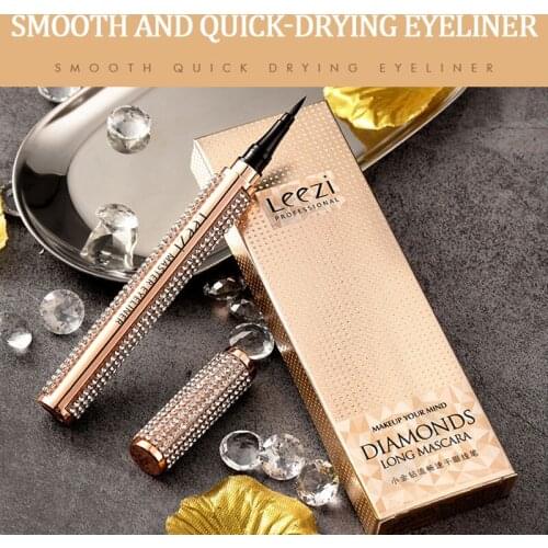 1PC Diamond Eyeliner Waterproof Sweat-proof Long-lasting Starry Sky Eyeliner Smooth Quick-drying No Blooming Eyeliner Pen TSLM2