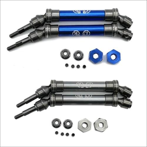 RCAWD Freeshipping 2PCS #45 Steel Front CVD Drive Shaft Left And Right For RC Hobby Car 1/10 Traxxas Slash Upgarde Spare Parts