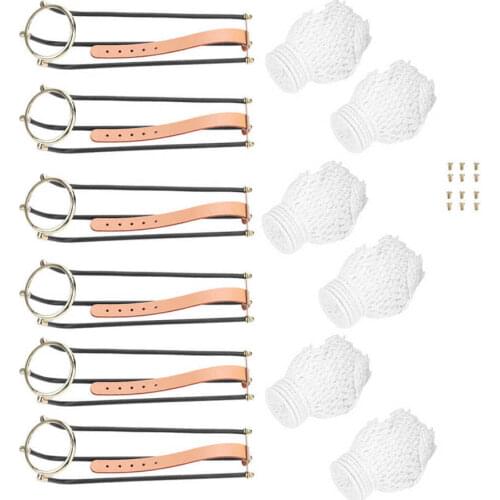 6pcs/lot Pool Snooker Billiard Table Empire Rail with Net Pockets Set Snooker Billiard Table Replacement Accessories