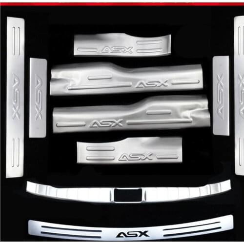 Car styling stainless steel scuff plate door sill Extended welcome pedal for Mitsubishi ASX 2013 -2018