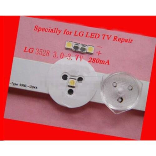 100piece/lot repair LG 32 to 55 inch LCD TV LED backlight Article lamp SMD LEDs 3V 1W 3528 2835 Cold white light emitting diode