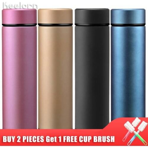 Keelorn 450ml Stainless Steel Double Wall Insulated Thermos Cup Home Office Thermocup Vacuum Flask Coffee Mug Travel Drink Bottl