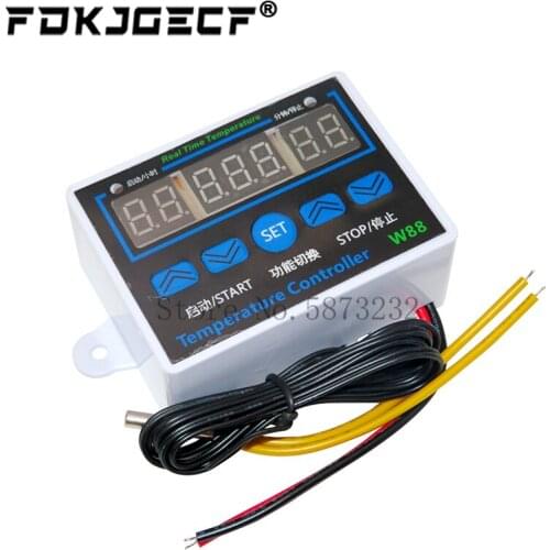 XH-W1411 Thermostat LED Digital Temperature Controller 12V/220V 10A Switch Thermometer Smart Temperature Regulator W88 W1411