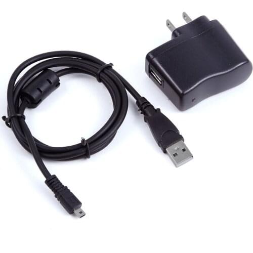 USB AC/DC Power Adapter Camera Battery Charger + PC Cord For Nikon Coolpix S8200