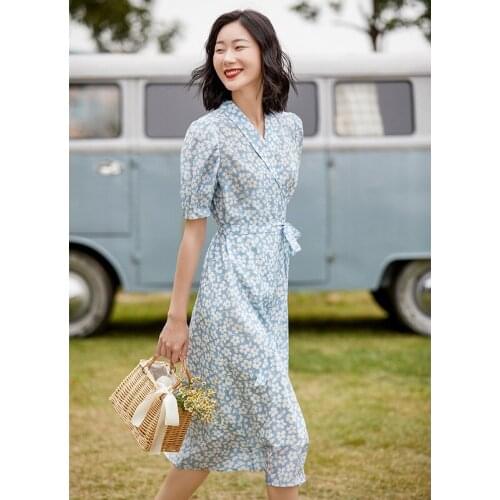 Летние платья из шелка WELLEED China At AliExpress