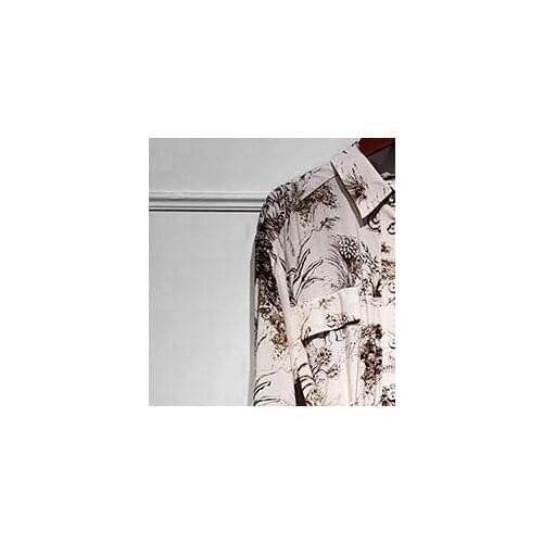 Women Playsuit Floral Print Long Sleeve Fashion Rompers 2021 Spring Summer Female Short Jumpsuit With Sashes