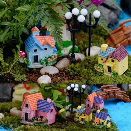 NEW 1Pc Mini House Garden Miniature Craft Micro Cottage Landscape Decoration For DIY Resin Crafts Wholesale