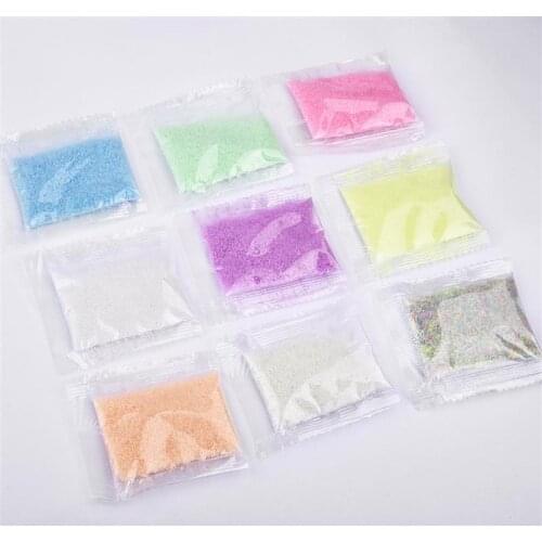 10g/Set DIY Mini Luminous Sand Epoxy Mold Filler Multiple Colour Resin Casting Fillers For DIY UV Epoxy Crafts