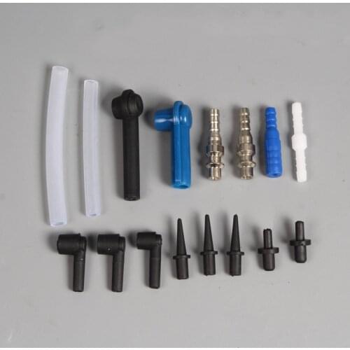 16pcs Brake oil changer connector Brake oil brake fluid replacement tool Emptying tool Pumping unit oil pumping pipe hose
