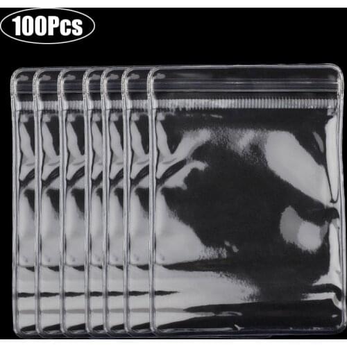 2021 New 100pcs Pvc Transparent Self Seal Plastic Anti Oxidation Jewelry Rings Earrings Packing Storage Pouch For Package Gift