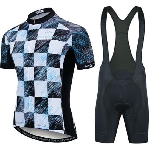 2021 Keyiyuan Summer Cycling Jersey Bike Shorts Bib Set Men MTB Suit Bicycling Clothing Equipamento De Ciclismo