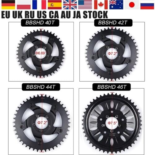 40T 42T 44T 46T Chainwheel for Bafang 8fun Mid Drive Motor BBSHD/BBS03 Chain Ring Sprocket Wheel Crank Set Electric Bike Motor