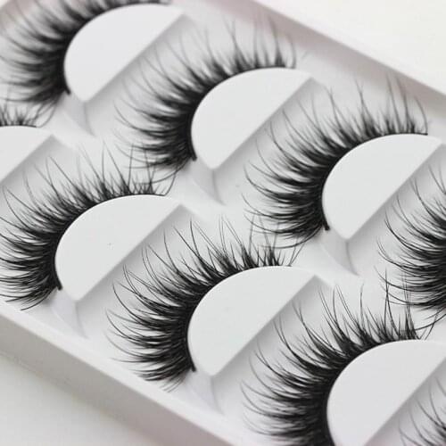 OutTop Women Beauty Fiber 5 Pairs Thick False Fake Eyelashes Eye Lashes Makeup Extension Makeup Tools 2018 July30