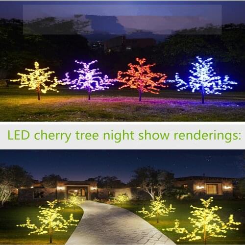 Brand new led artificial cherry tree lights Christmas lights LED 1.8m 6.5ft height rainproof outdoor use HDL fast free shipping