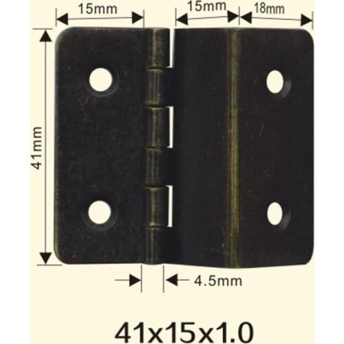 Freeshipping 41*15*1mm Iron Metal Hinge Sewing Machine Folding Table Furniture Flip Tray Hinges Big Door Hinges