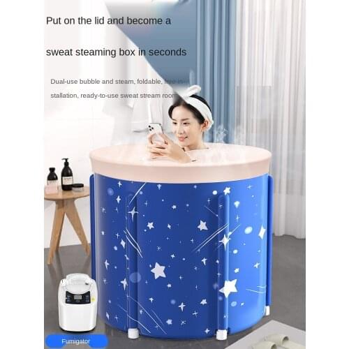 Bath Barrel Adult Folding Heating Bath Bath Bucket Household Bidet Full Body Bath Bucket Bathtub Adult Artifact