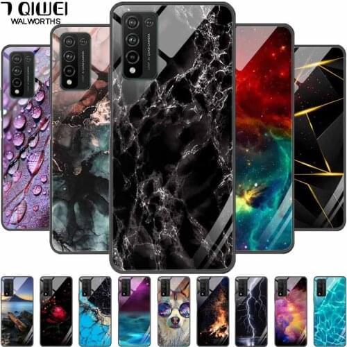 Tempered Glass Cover For Honor 10X Lite Case Hard Protective Back Funda for Honor 10XLite Glass Coque Honor10X 10 X Lite Cute