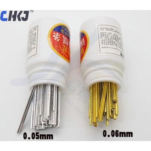 CHKJ 100PCS/BOX 0.05MM/0.06MM Locksmith Tools Finished Tin Foil Strip Gold And Silver Tin Foil Key Consumables Tin Foil Tools