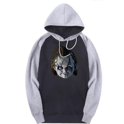 Childs Play Sweatshirts Long Sleeve Man Raglan Hooded New Arrival Printing Tracksuits Harajuku Winter Hoodies Male Hoody Homme