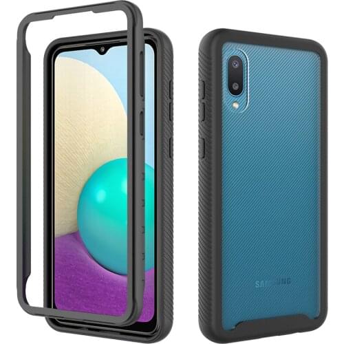 For Samsung A02 2021 Crystal Case Silicone Bumper Shockproof Cover for Samsung Galaxy A02 Cases Samsung A 02 SM-A022 Back Panel