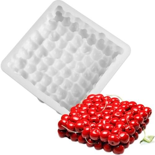Double Layer Cherry Silicone Cake Mold for Chocolate Mousse Jelly Pudding Cream Bread Dessert Pastry Bakeware Decorating Tools