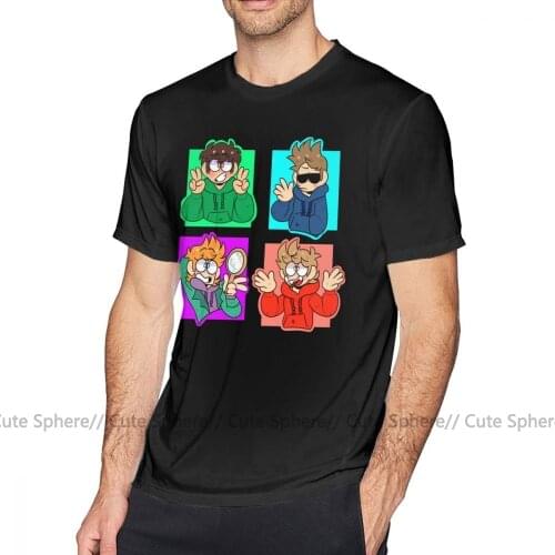 Eddsworld T Shirt All The Boys T-Shirt Casual 100 Percent Cotton Tee Shirt Fun Graphic Short Sleeve 6xl Men Tshirt