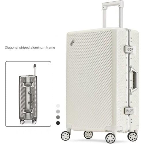 GraspDream Fashion high quality 20/25 Inch PC durable Rolling Luggage Women Twill brand business Travel bag vs Trolley Suitcase